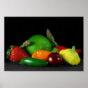 poster van groenten en fruit VAN 14.95 uur