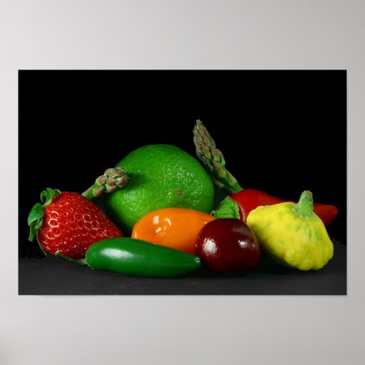 poster van groenten en fruit VAN 14.95 uur (Voorkant)