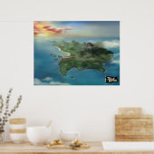 Poster van Groggy Island (Keuken)