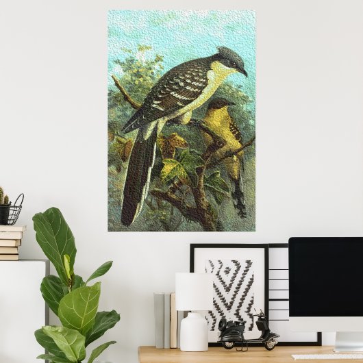 Poster van grote gepotte koekoekvogels (Thuiskantoor)
