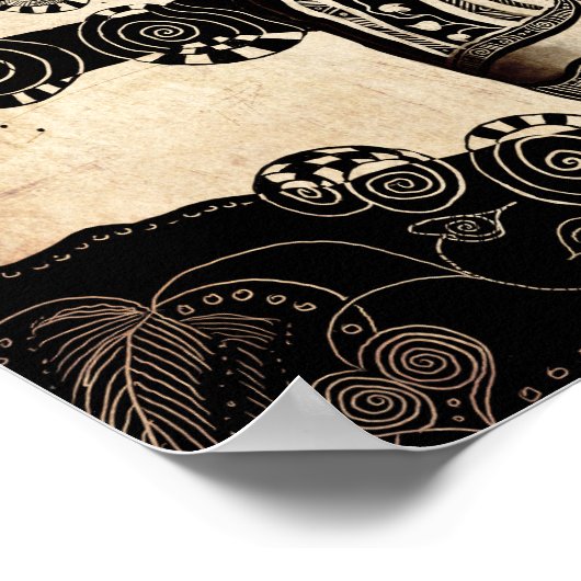 Poster van grote paarden (Hoek)