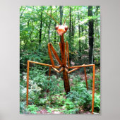 Poster van grote Praying Mantis (Voorkant)