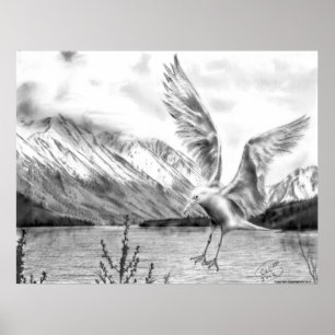 Poster van Gull en Mountains