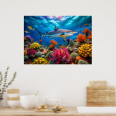 Poster van haaien (Keuken)