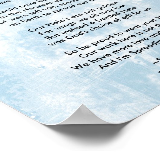 Poster van Halo Poem (Hoek)