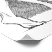 Poster van handbeugen Loopend Embrace Hug Figuur t (Hoek)