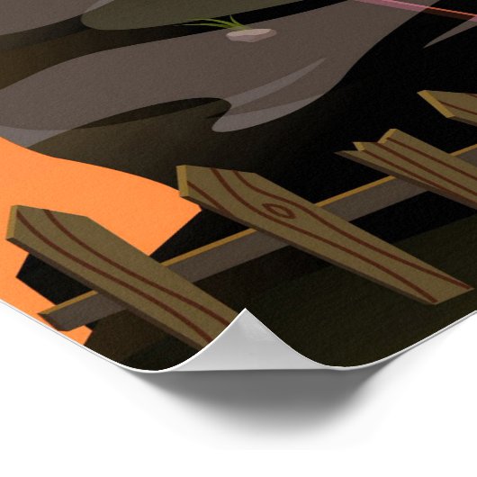 Poster van Haunted Halloween House (Hoek)