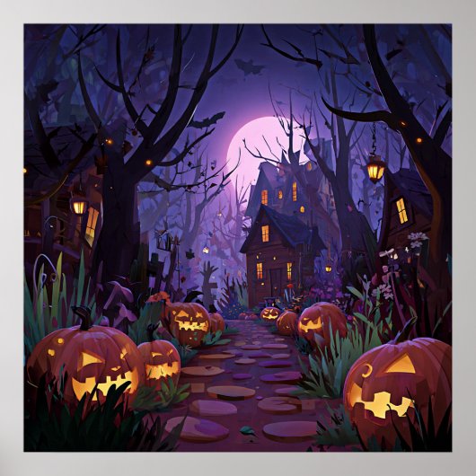 Poster van Haunted Town (Voorkant)