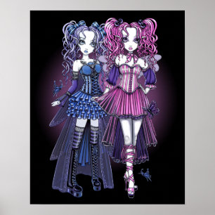 Poster van Haylee en Maegan Gothic Fairies