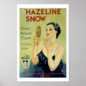 Poster van hazeline-sneeuwpop (Voorkant)