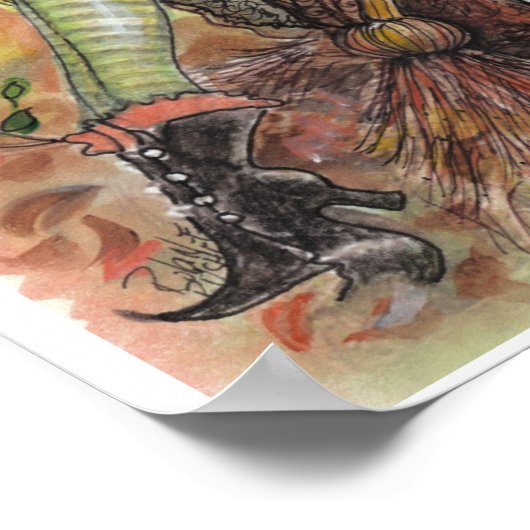 POSTER van  heek en zwarte kat (Hoek)