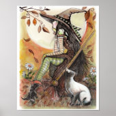 POSTER van  heek en zwarte kat (Voorkant)