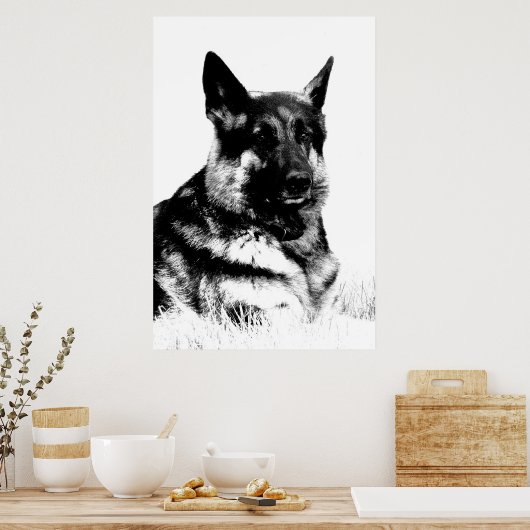 Poster van herder (Keuken)