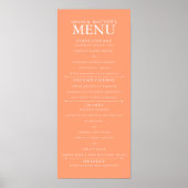 poster van het 4-inch kantaloupe Weddenschap-menu (Voorkant)