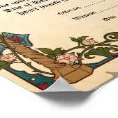 Poster van het afhandelingscertificaat - middeleeu (Hoek)