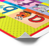 Poster van het alfabet van kinderen (Hoek)