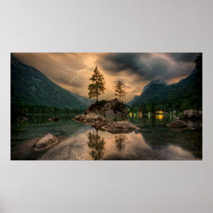 poster van het alpenmeer