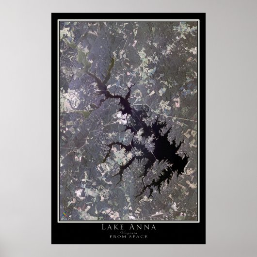 Poster van het Anna Virginia-satellietmeer (Voorkant)
