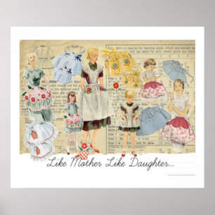  Poster van het Apron Sewing Pattern