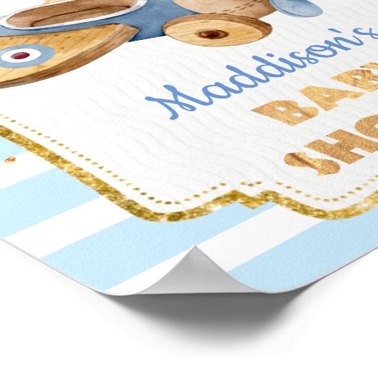  Poster van het Baby shower (Hoek)