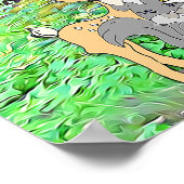 Poster van het Baby shower Forest Animal Theenmaal (Hoek)