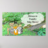 Poster van het Baby shower Forest Animal Theenmaal (Voorkant)