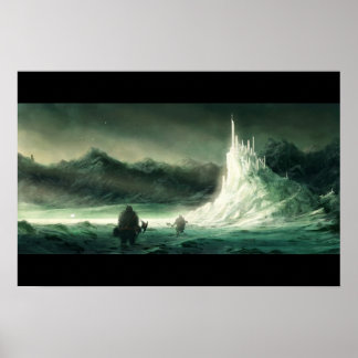 Poster van het bergkasteel