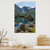 Poster van het bergmeer (Keuken)