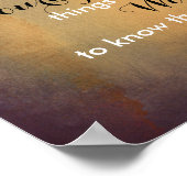 Poster van het beugel van de sereniteit, citaat se (Hoek)