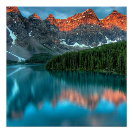 Poster van het blauwe gazbermeer (Voorkant)