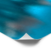 Poster van het blauwe gazbermeer (Hoek)