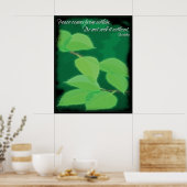 Poster van het Boeddha-vredescitaat (Keuken)