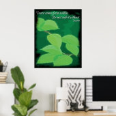 Poster van het Boeddha-vredescitaat (Thuiskantoor)