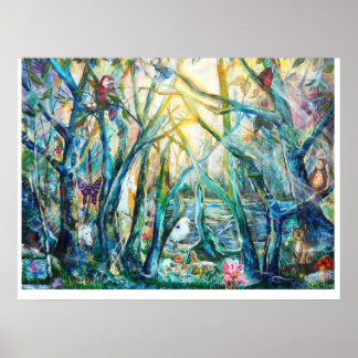 Poster van het bos van Life