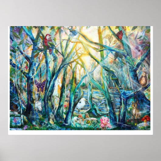 Poster van het bos van Life (Voorkant)