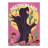 Poster van het  cartoon van Duitsland (Voorkant)