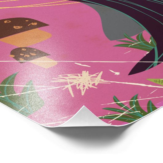 Poster van het  cartoon van Duitsland (Hoek)