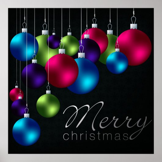 Poster van het Collectie van Kerstmis Bauble Bonan (Voorkant)