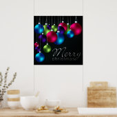 Poster van het Collectie van Kerstmis Bauble Bonan (Keuken)