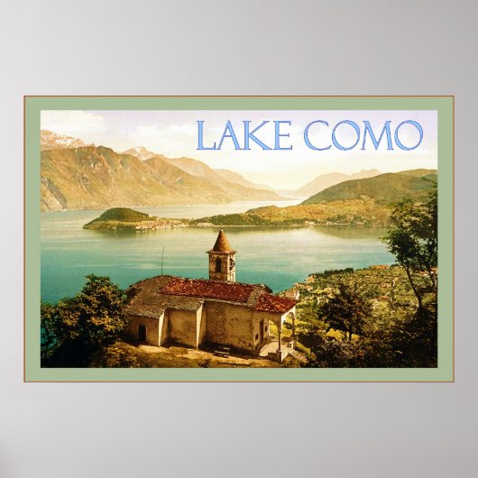 Poster van het Como ~ Vintage Travel (Voorkant)