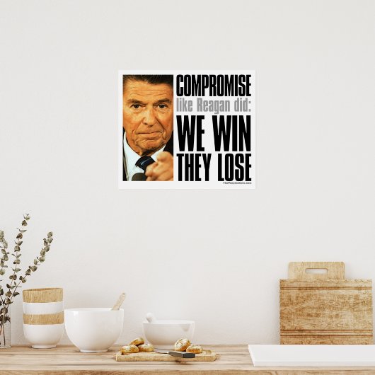 Poster van het compromis van Reagan (Keuken)