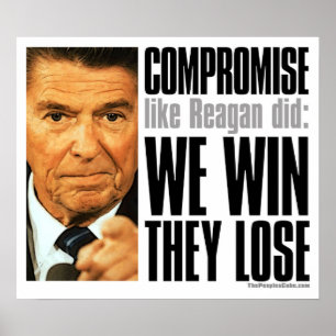 Poster van het compromis van Reagan