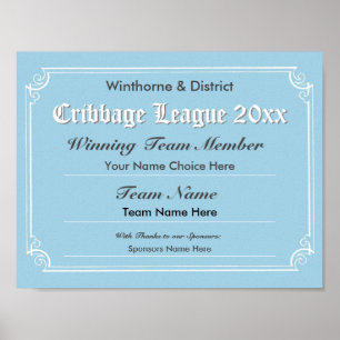 Poster van het concurrentiecertificaat voor afval