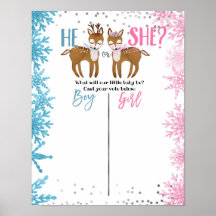 Poster van het Deer Animal Voking Board