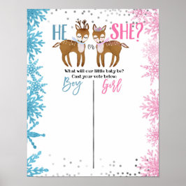 Poster van het Deer Animal Voking Board