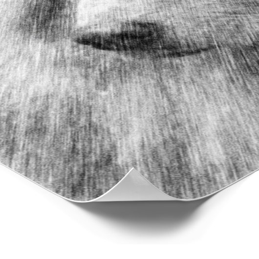  Poster van het Dog Face Pencil (Hoek)