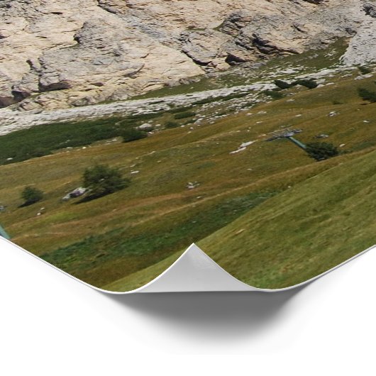 Poster van het dolomietenlandschap (Hoek)