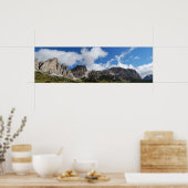 Poster van het dolomietenlandschap (Keuken)