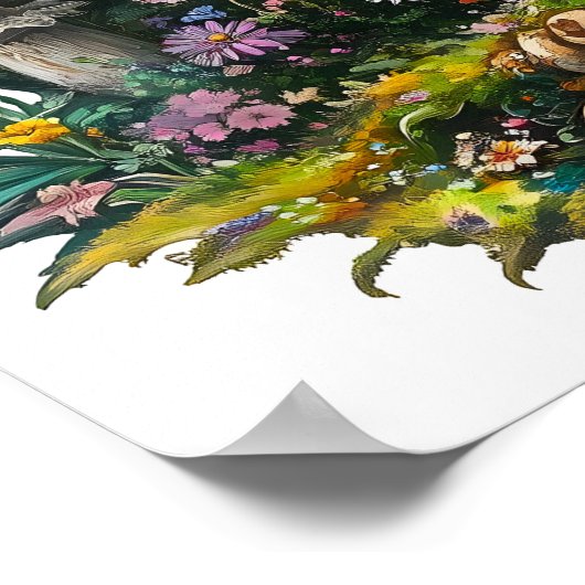 Poster van het Easter Egg Forest (Hoek)