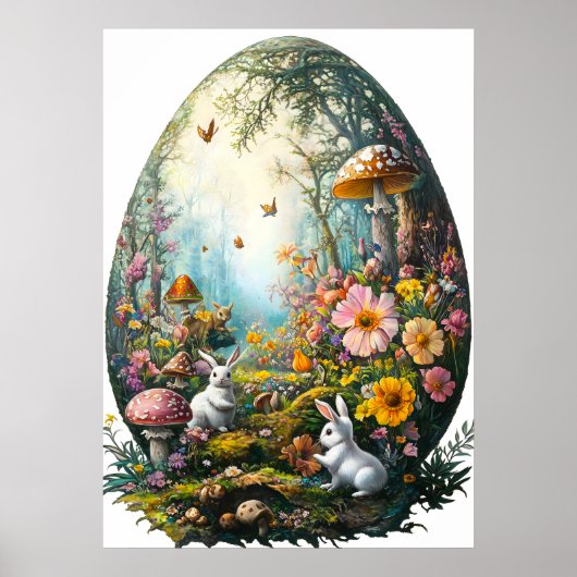 Poster van het Easter Egg Forest (Voorkant)